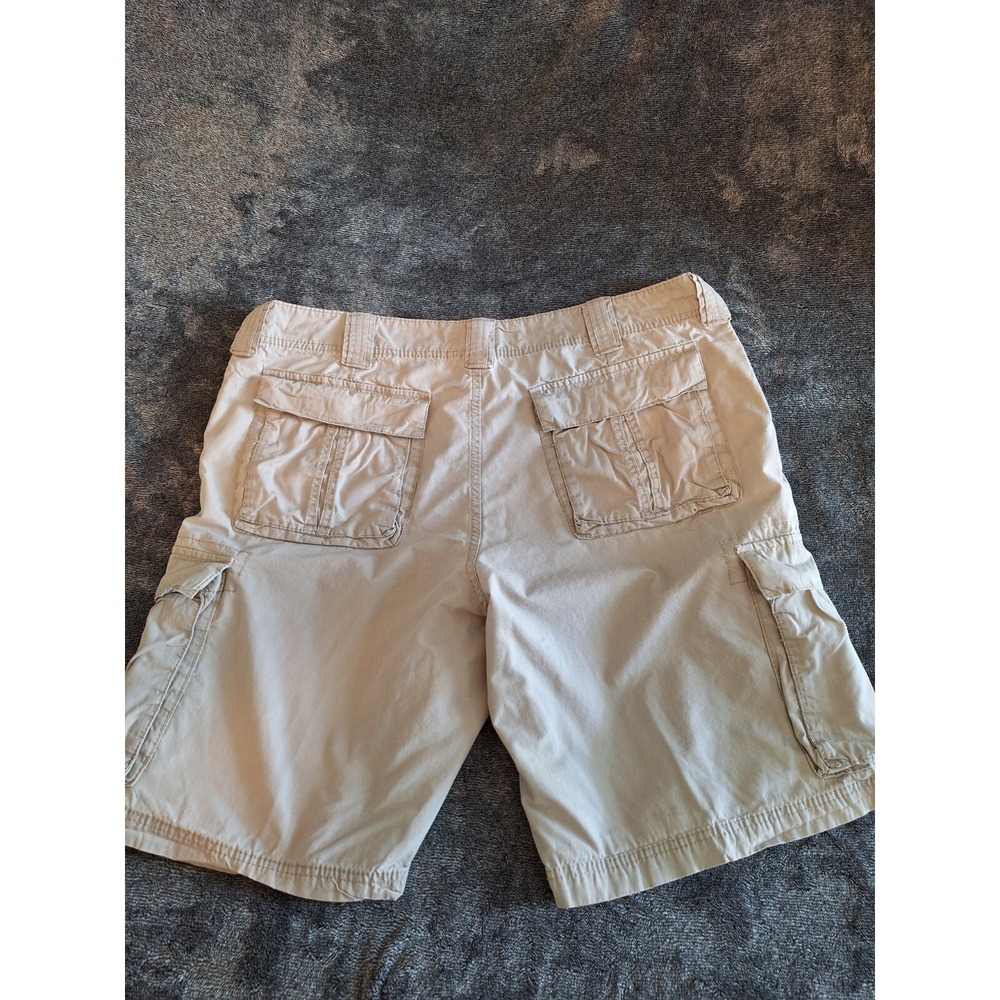 Lee Dungarees Cargo Shorts Mens 38 Beige 90's 100%Cotton Work Wear - Picture 9 of 10